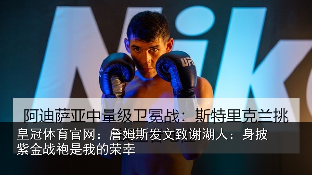 皇冠体育官网：詹姆斯发文致谢湖人：身披紫金战袍是我的荣幸